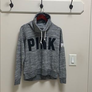 Grey PINK Hoodie